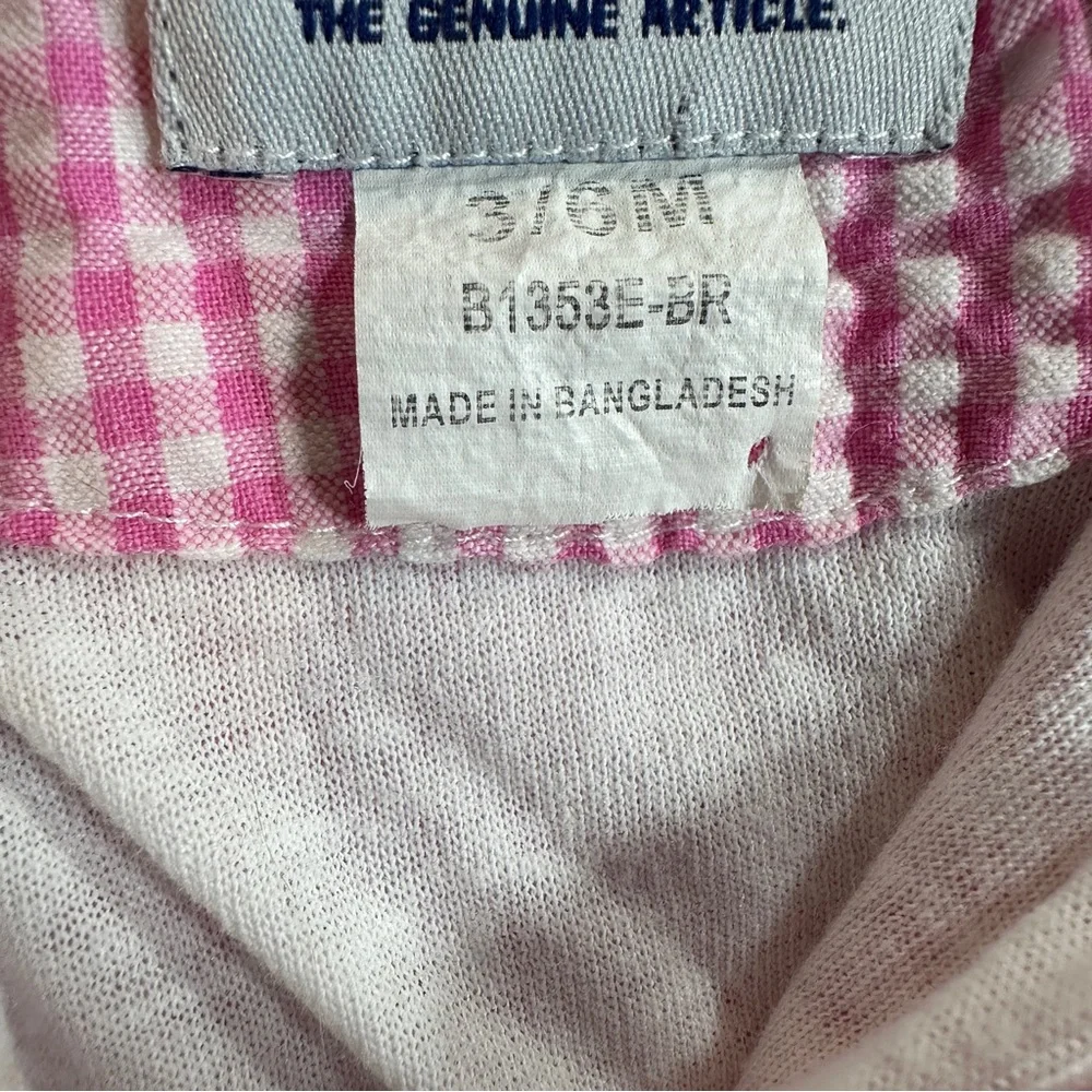 Vintage OshKosh Baby Girls Pink Check Butterfly Hooded Zip Jacket 3–6‎ Months